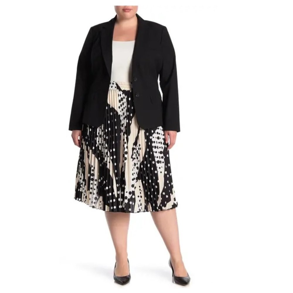 T Tahari Pleated Pull-On Skirt